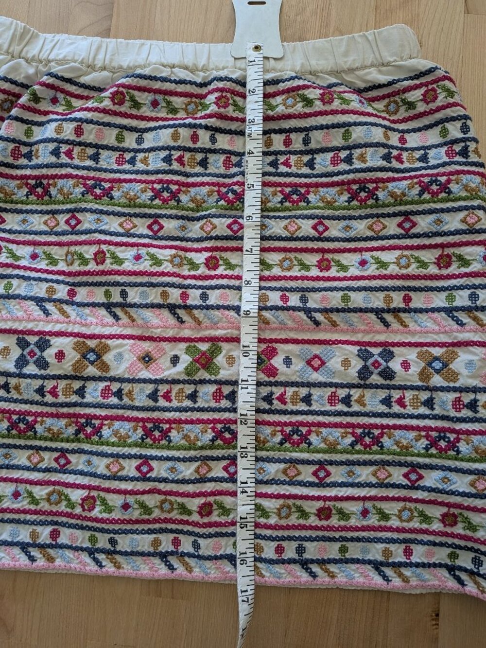 Lands' End Embroidered Skirt size XS - Picture 4 of 9